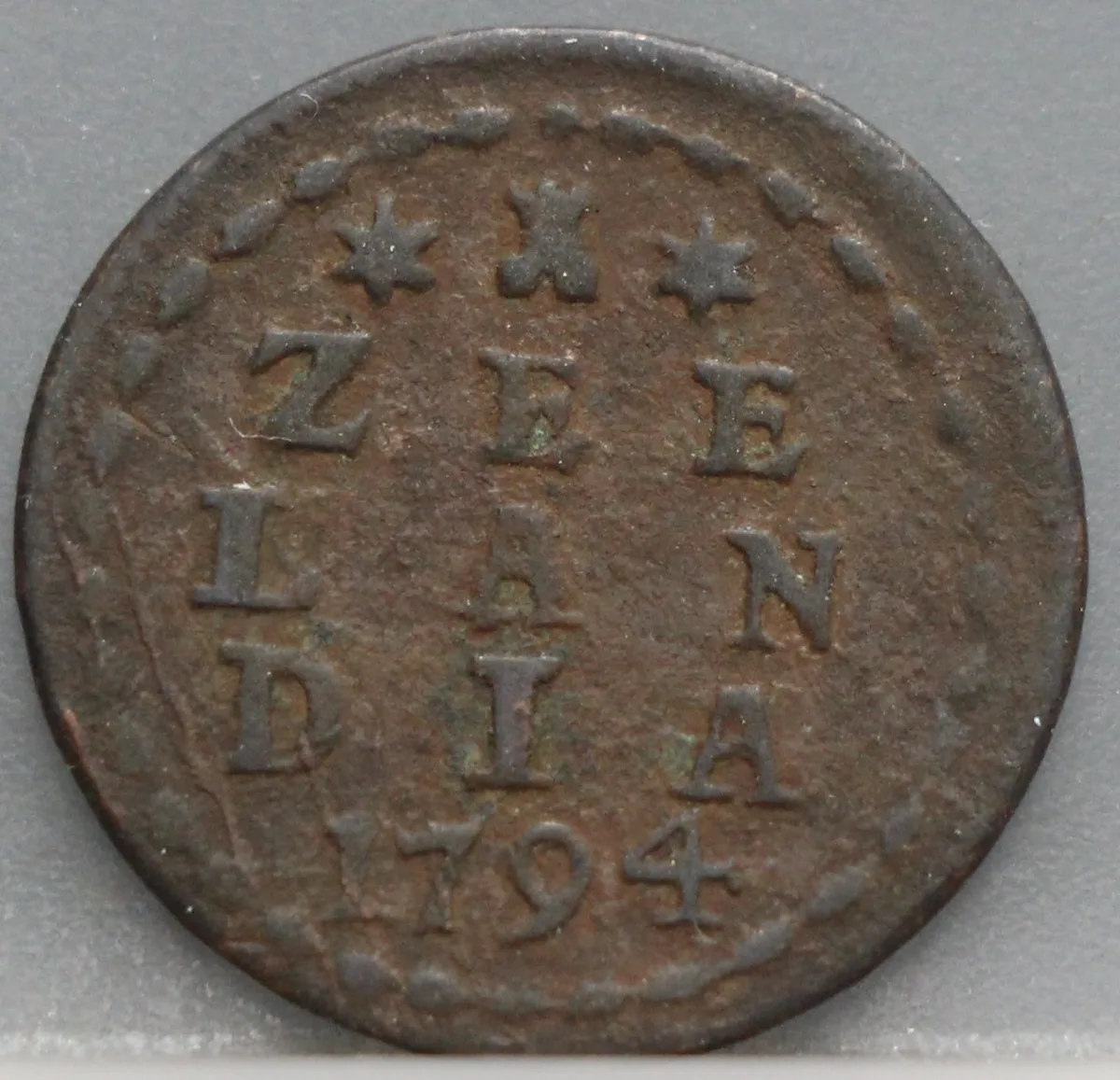 Duit 1794 Zeeland voorzijde