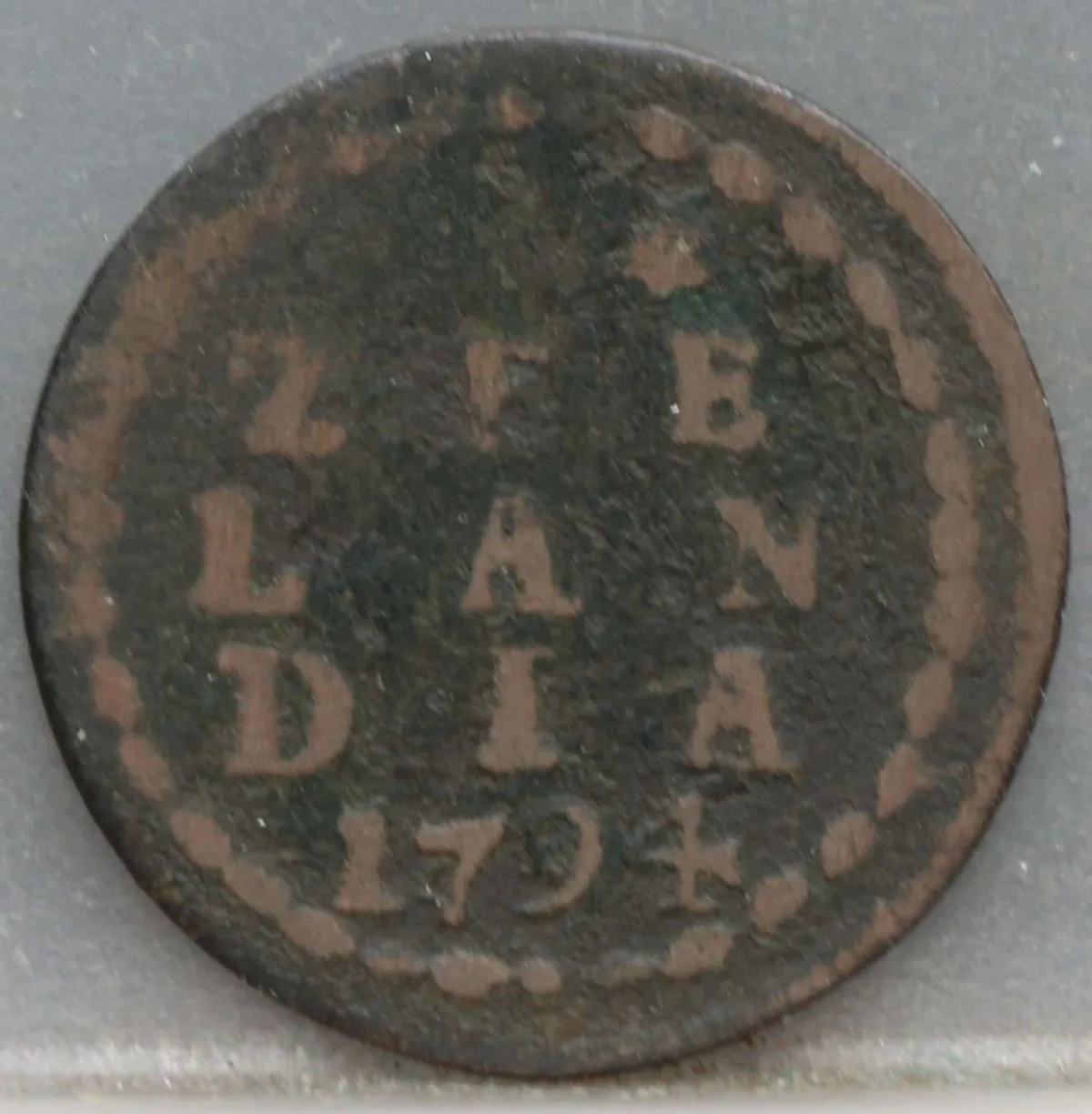 Duit 1794 Zeeland voorzijde