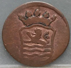 Duit 1794 Zeeland VOC — Koper achterzijde