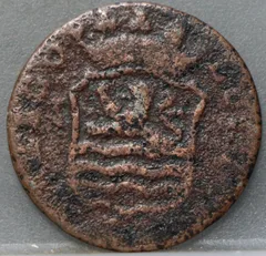 Duit 1796 Zeeland achterzijde, Bataafse Republiek
