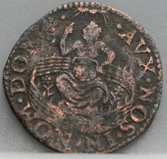 Duit Holland z.j. (1593–1598) voorzijde