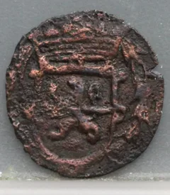 Duit Overijssel 1628 achterzijde