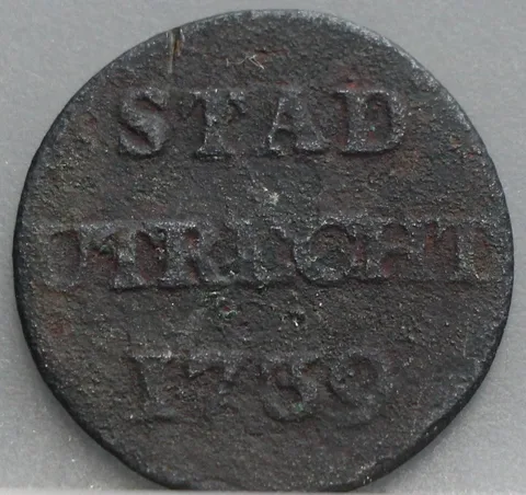 Duit Stad Utrecht 1739