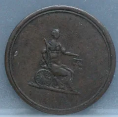 Farthing Token 1820-1830 Columbia Canada achterzijde