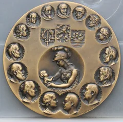 Geboorteplaquette Prinses Beatrix 1938 — Brons voorzijde