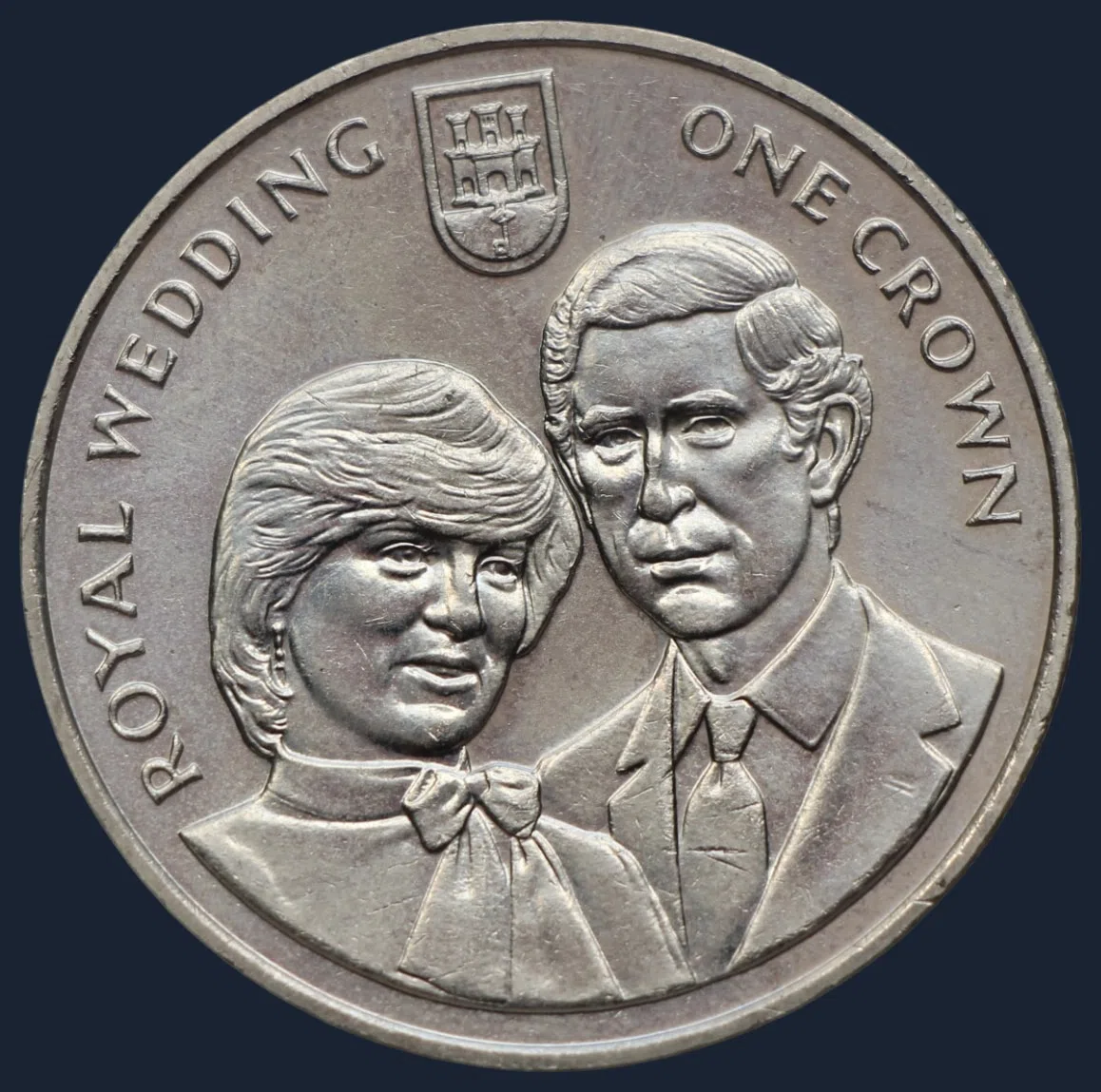 Gibraltar 1 crown 1981 "Royal Wedding of Prince Charles and Lady Diana"