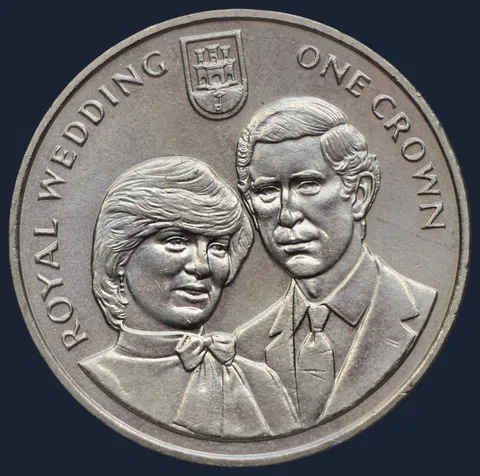 1 Crown 1981 Gibraltar Royal Wedding
