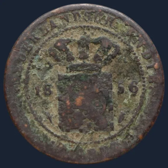 ½ Cent 1856 Nederlands-Indië