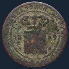 ½ Cent 1856 Nederlands-Indië