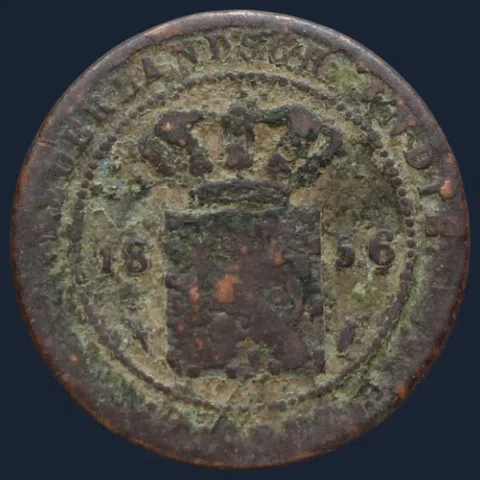 ½ Cent 1856 Nederlands-Indië