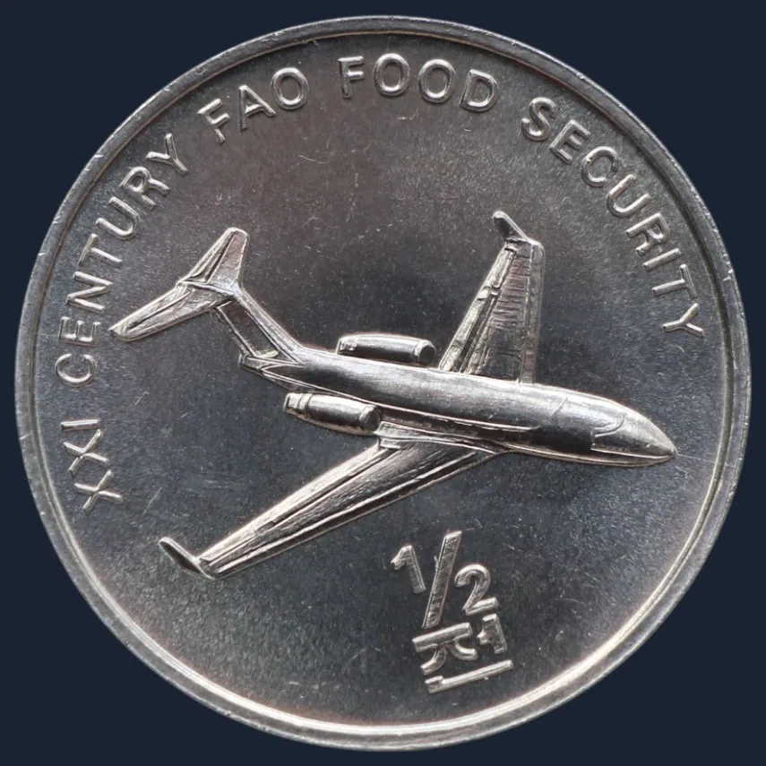 ½ Chon 2002 Noord-Korea FAO Jet airliner
