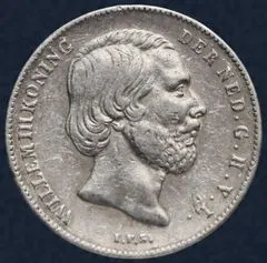 ½ Gulden 1863 Willem III Zilver