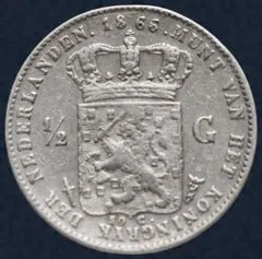 ½ Gulden 1866 Willem III