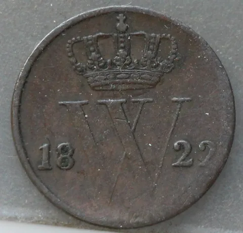 Halve Cent 1822 U — Koper