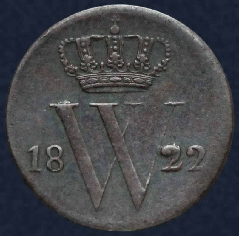 Halve Cent 1822 U