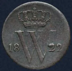 Halve Cent 1822 U