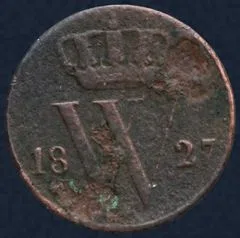 Halve Cent 1827 Utrecht