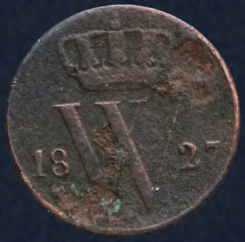 Halve Cent 1827 Utrecht