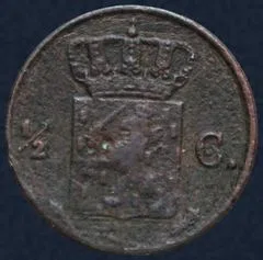 Halve Cent 1827 Utrecht