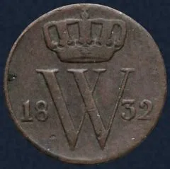 Halve Cent 1832 Utrecht