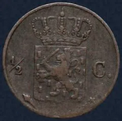 Halve Cent 1832 Utrecht