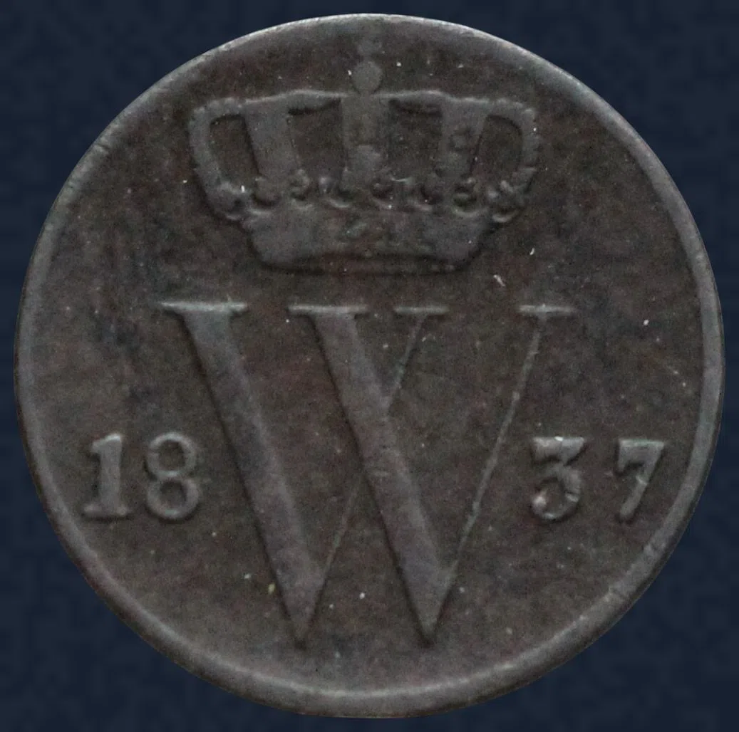½ Cent 1837 Utrecht