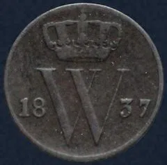 ½ Cent 1837 Utrecht