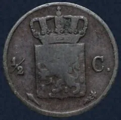 ½ Cent 1837 Utrecht