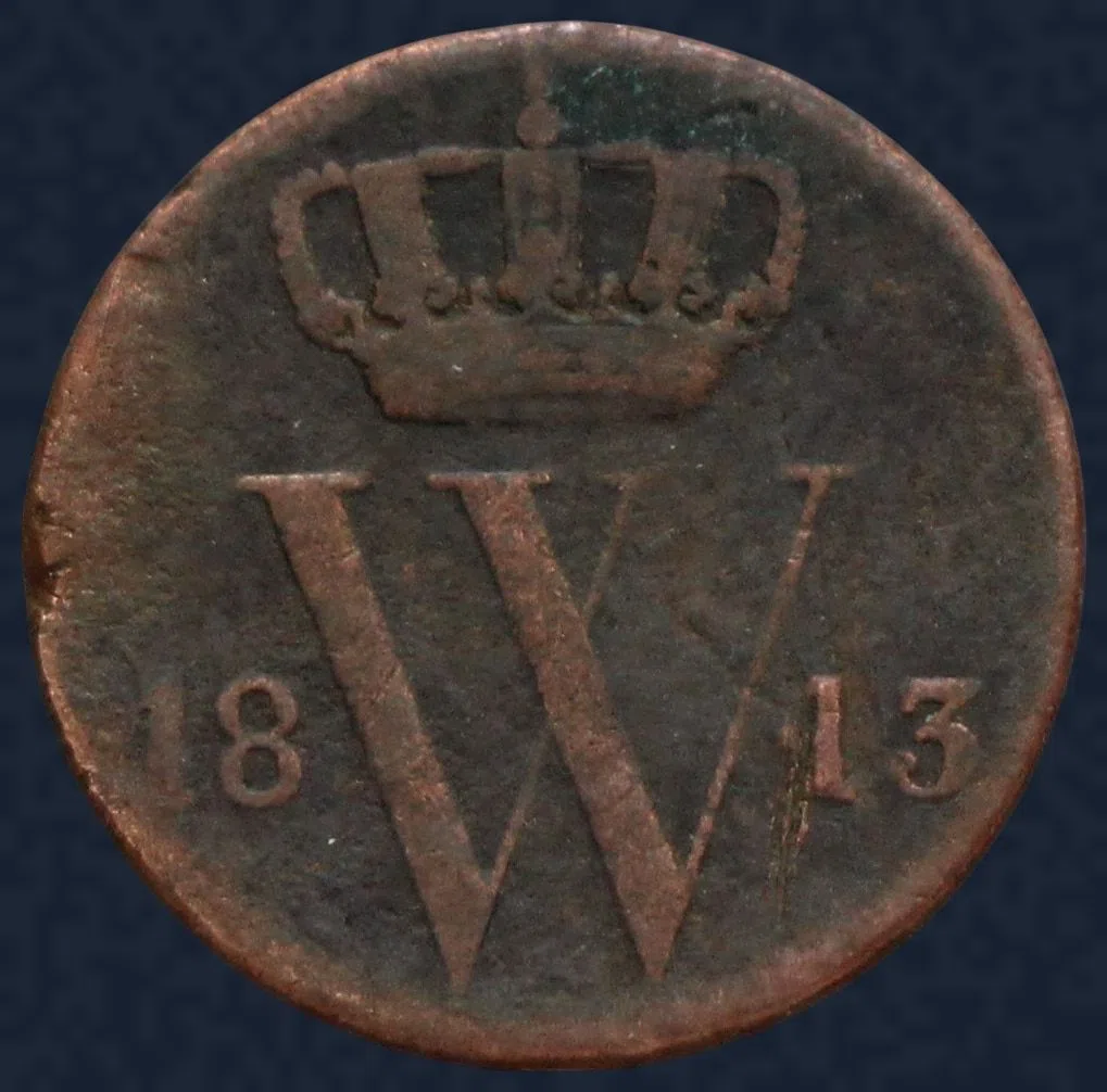 Halve Cent 1843 Willem II