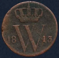 Halve Cent 1843 Willem II