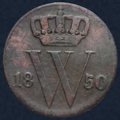 Halve Cent 1850 Nederland