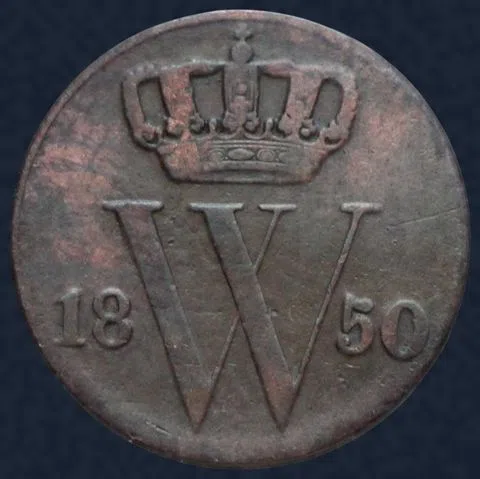 Halve Cent 1850 Nederland