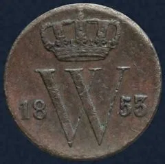 ½ Cent 1853 Nederland