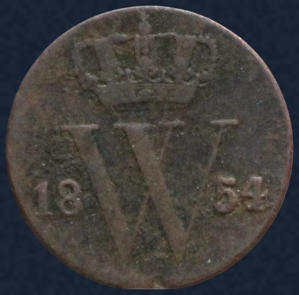 Halve Cent 1854