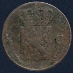 ½ Cent 1854 Nederland