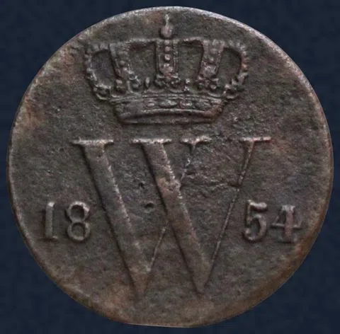 Halve Cent 1854 Nederland