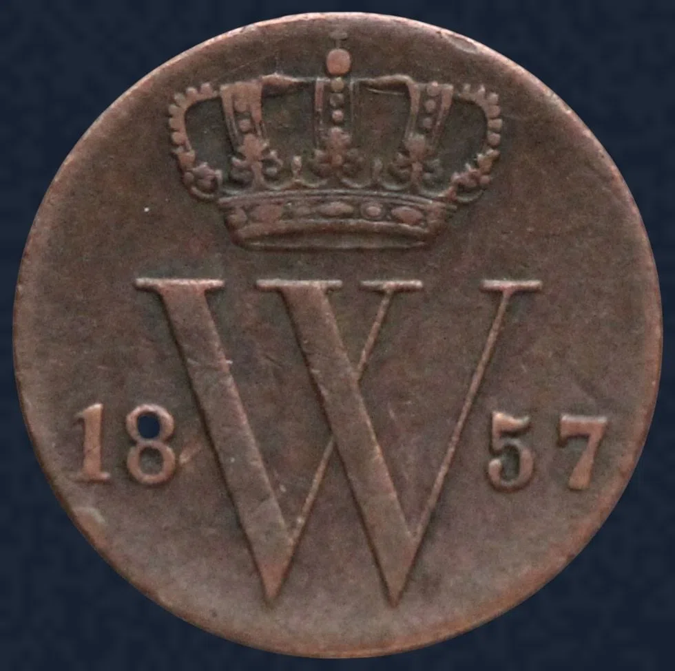 Halve Cent 1857 Koper