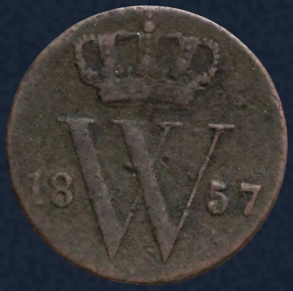 Halve Cent 1857 Koper
