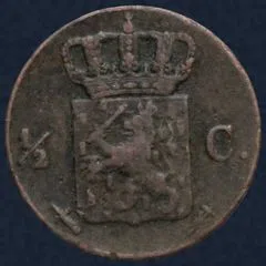 Halve Cent 1857 Koper