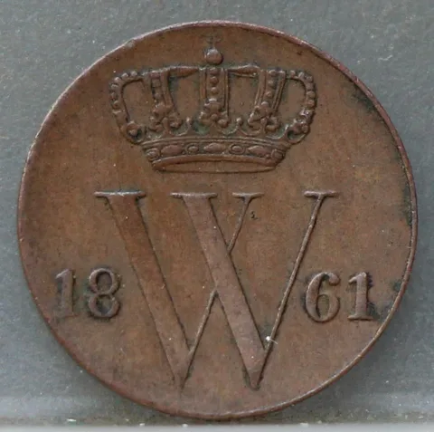 Halve Cent 1861 — Koper