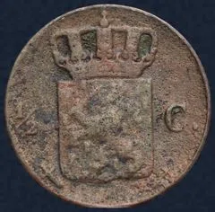 Halve Cent 1861 Koper