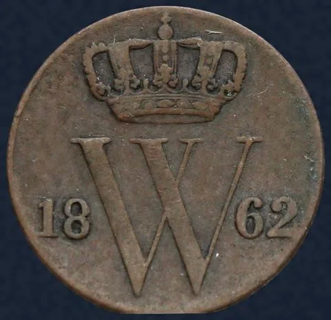 Halve Cent 1862 Willem III