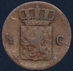 Halve Cent 1863 Willem III