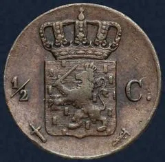Halve Cent 1863 Willem III