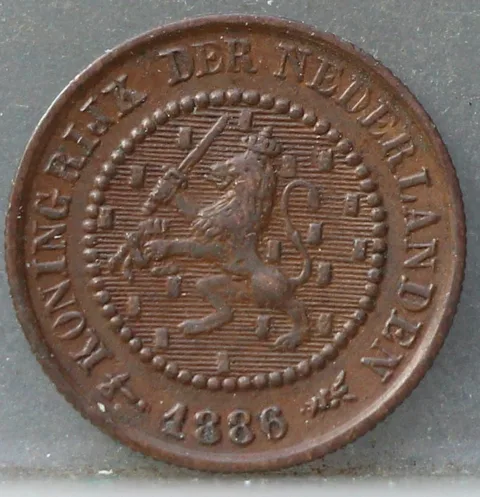 Halve Cent 1886 — Koper