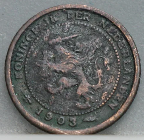 Halve Cent 1903 Nederland Brons