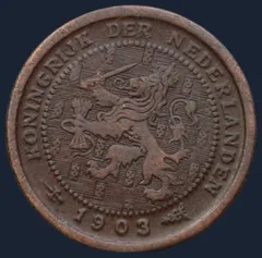 Halve Cent 1903 Wilhelmina