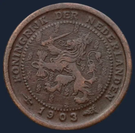 Halve Cent 1903 Wilhelmina