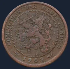 Halve Cent 1903 Wilhelmina