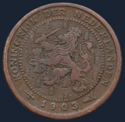 Halve Cent 1903 Wilhelmina